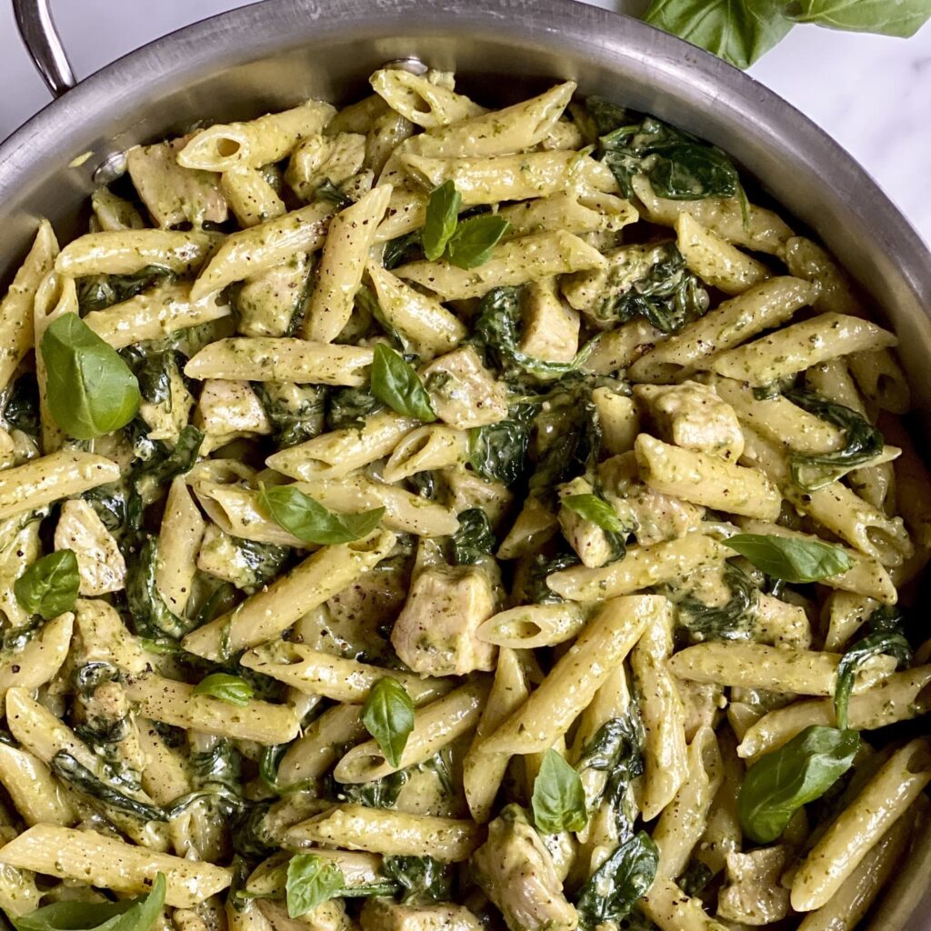 Easy Chicken Pesto Pasta Recipe